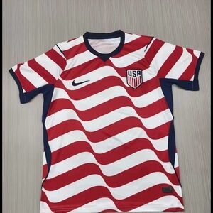 USA Soccer Jersey World Cup 2026 with Red and White Stripes